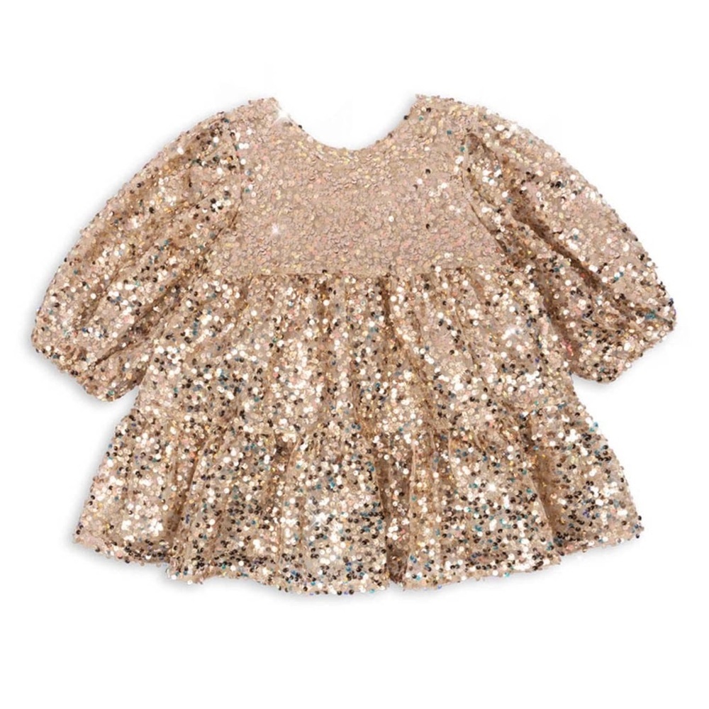 Konges Slojd Sequin Bow Dress 2Yr - Picture 2 of 6